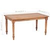 vidaXL Table basse Batavia Teck 90x50x45 cm