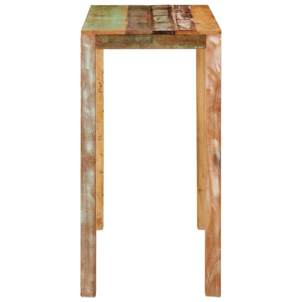 vidaXL Table de bar 112x55x108 cm Bois massif de récupération