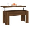 vidaXL Table basse Ch&ecirc;ne marron 101x49x52 cm Bois d'ing&eacute;nierie