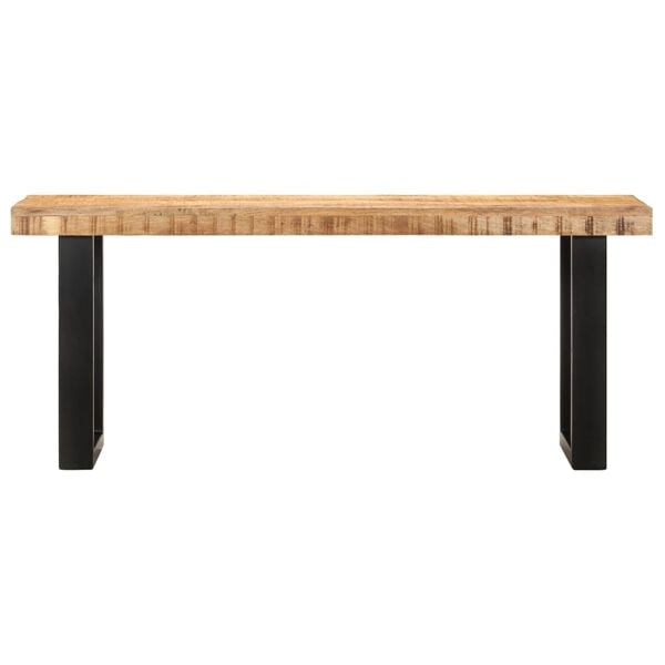 vidaXL Banc 110 cm Bois de manguier brut massif et acier