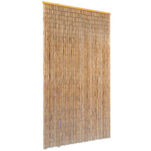 vidaXL Rideau de porte contre insectes Bambou 100 x 200 cm