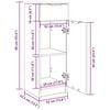 vidaXL Armoire de bain Ch&ecirc;ne fum&eacute; 32x34x90 cm Bois d'ing&eacute;nierie