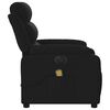 vidaXL Fauteuil inclinable de massage &eacute;lectrique noir tissu