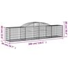 vidaXL Paniers &agrave; gabions arqu&eacute;s 4 pcs 300x50x60/80 cm fer galvanis&eacute;