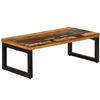 vidaXL Table basse 100x50x35 cm Bois de r&eacute;cup&eacute;ration solide et acier
