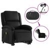 vidaXL Fauteuil inclinable de massage électrique noir similicuir