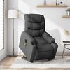 vidaXL Fauteuil inclinable de massage électrique gris foncé tissu