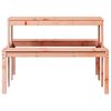 vidaXL Table de pique-nique 110x134x75 cm bois massif de douglas
