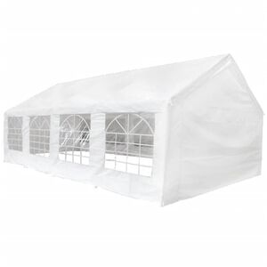 vidaXL Chapiteau de réception Blanc 8 x 4 m