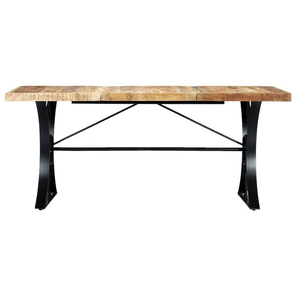 vidaXL Table &agrave; manger 180x90x76 cm Bois de manguier massif