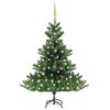 vidaXL Sapin de No&euml;l artificiel Nordmann avec LED et boules Vert 150cm
