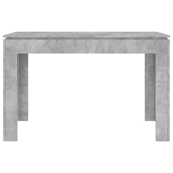 vidaXL Table &agrave; manger Gris b&eacute;ton 120x60x76 cm Bois d'ing&eacute;nierie
