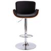 vidaXL Tabouret de bar Noir Similicuir