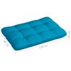 vidaXL Coussins de canap&eacute; palette lot de 7 Bleu
