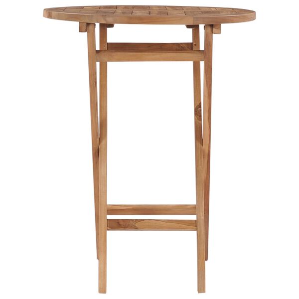 vidaXL Table pliable de jardin 60 cm Bois de teck solide