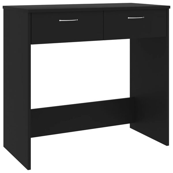 vidaXL Bureau Noir 80x40x75 cm Agglom&eacute;r&eacute;