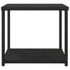 vidaXL Table d'appoint noir 55x45x49 cm résine tressée