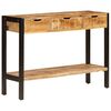 vidaXL Buffet avec 3 tiroirs 110x35x75 cm Bois de manguier massif