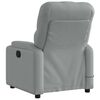 vidaXL Fauteuil inclinable de massage &eacute;lectrique gris clair tissu