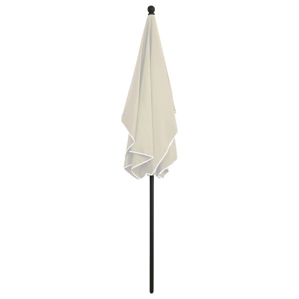 vidaXL Parasol de jardin avec mât 210x140 cm Sable