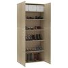 vidaXL Armoire &agrave; chaussures Ch&ecirc;ne sonoma 80x35,5x180cm Bois ing&eacute;nierie