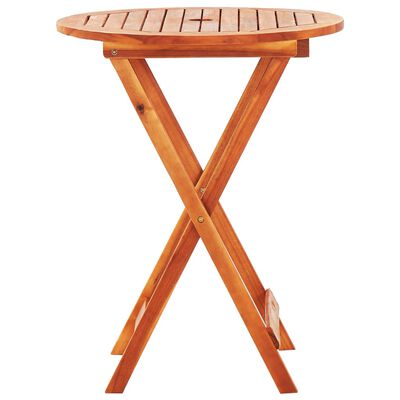 vidaXL Mobilier à dîner d'extérieur pliable 3 pcs Bois d'eucalyptus