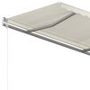 vidaXL Auvent rétractable automatique 300x250 cm crème