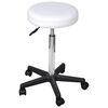 vidaXL Tabouret de bureau blanc similicuir