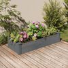 vidaXL Lit sur&eacute;lev&eacute; de jardin doublure 120x45x25 cm bois massif sapin