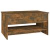 vidaXL Table basse Ch&ecirc;ne fum&eacute; 80x50x40 cm Bois d'ing&eacute;nierie