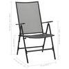 vidaXL Chaises pliables en maille lot de 4 Acier Anthracite