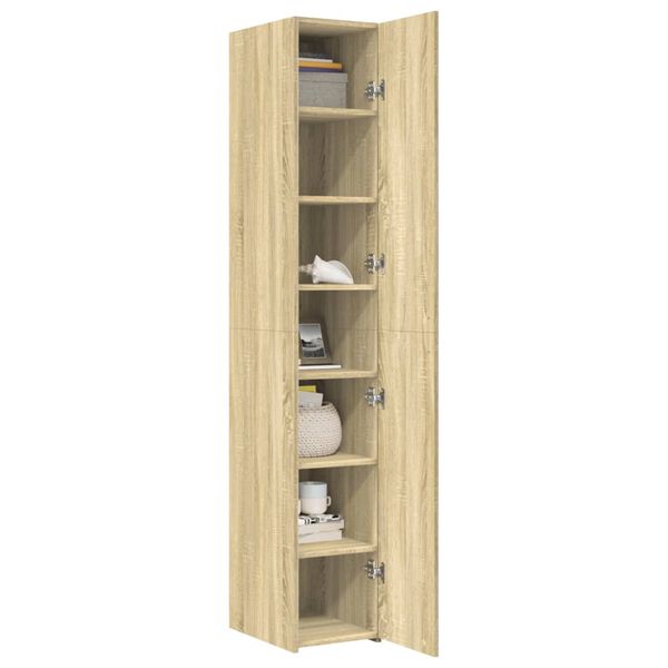 vidaXL Buffet haut chêne sonoma 30x42,5x185 cm bois d'ingénierie