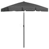 vidaXL Parasol de plage anthracite 180x120 cm