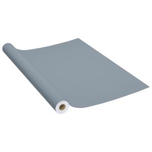 vidaXL Film autoadhésif pour meubles Gris 500x90 cm PVC