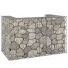 vidaXL Mur en gabion pour poubelles Acier galvanis&eacute; 180x100x110 cm