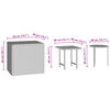 vidaXL Tables d'appoint de jardin 3 pcs noir r&eacute;sine tress&eacute;e