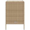 vidaXL Armoire de rangement de jardin beige 55x59x80 cm r&eacute;sine tress&eacute;e