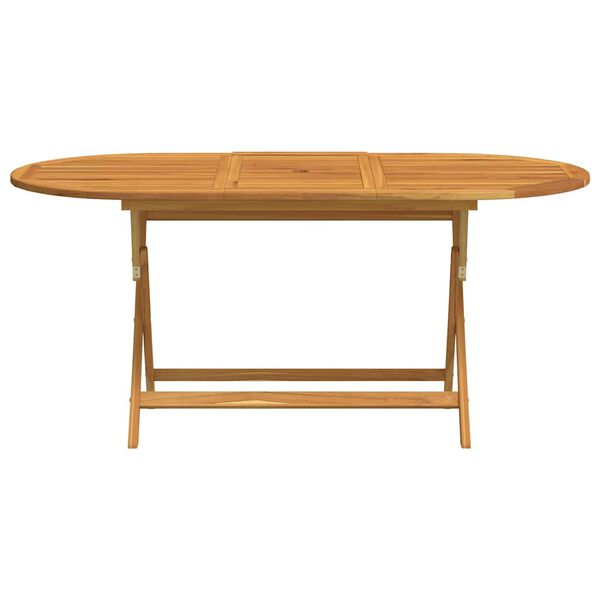 vidaXL Table pliable de jardin 160x85x75 cm Bois d'eucalyptus massif