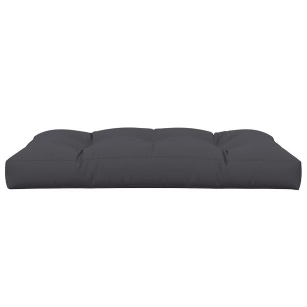vidaXL Coussin de palette anthracite 120x80x12 cm tissu