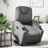 vidaXL Fauteuil inclinable gris similicuir