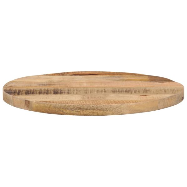 vidaXL Dessus de table &Oslash; 50x1,5 cm rond bois massif de manguier brut