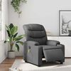 vidaXL Fauteuil inclinable de massage &eacute;lectrique gris similicuir