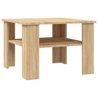 vidaXL Table basse Chêne sonoma 60x60x42 cm Bois d’ingénierie