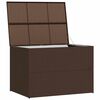 vidaXL Boîte de stockage de jardin marron 150x100x100cm Résine tressée