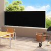 vidaXL Auvent lat&eacute;ral r&eacute;tractable de patio 220x500 cm Noir