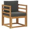 vidaXL Canap&eacute; d&rsquo;ext&eacute;rieur Bois d'acacia massif et polyester Naturel