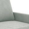 vidaXL Fauteuil Gris clair 60 cm Velours