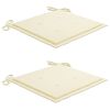 vidaXL Chaises pliables de jardin lot de 2 avec coussins Bambou