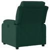 vidaXL Fauteuil inclinable de massage électrique vert foncé velours