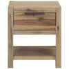 vidaXL Tables de chevet avec tiroirs 2 pcs 40x30x48 cm Acacia solide